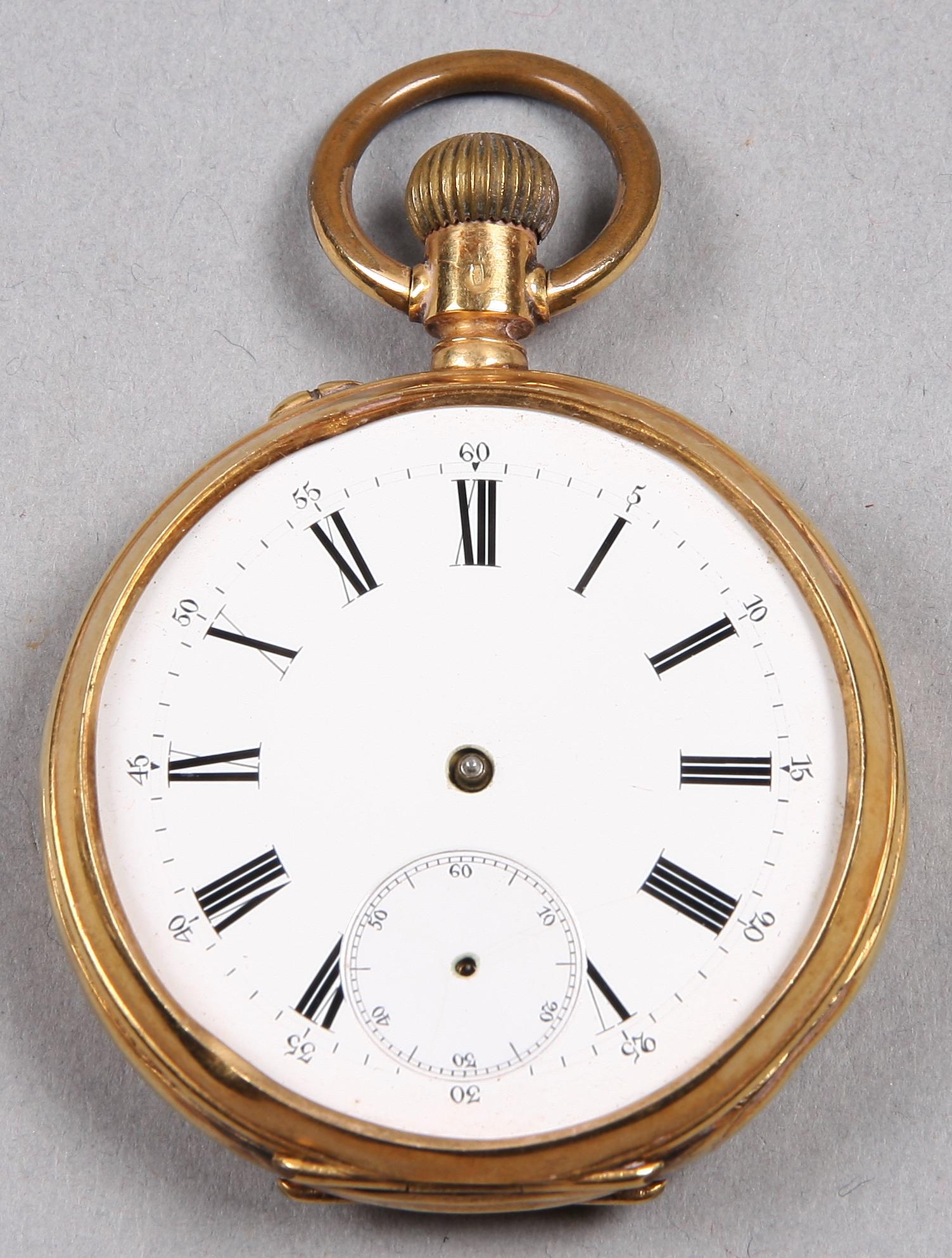 FICKUR, 18K guld, 1900-tal. Tot. vikt. ca. 75 g.