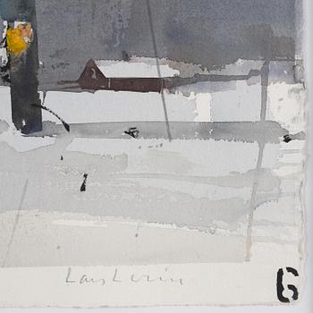 Lars Lerin, "Gimsøy, Lofoten".