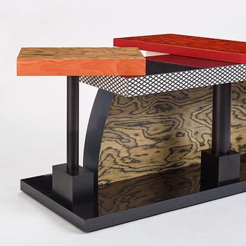 Ettore Sottsass, a "Tartar" console, Memphis, Italy, post 1985.