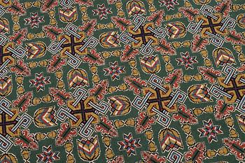A cross-stitch embroidery bed cover, Scania c.. 188 x 160 cm, Scania, around 1900.