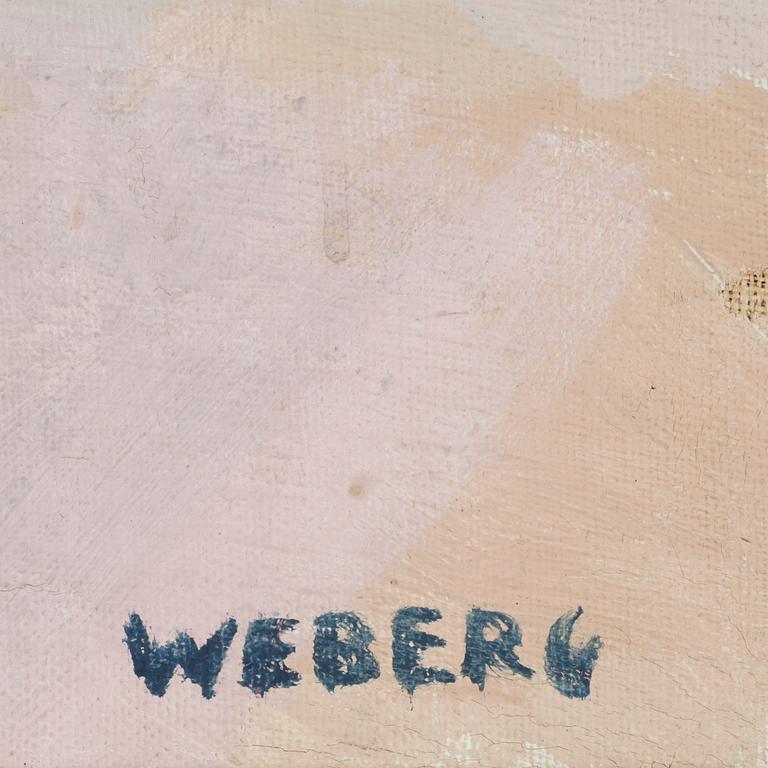 WILLIE WEBERG, olja på duk, sign, dat á tergo 1970.