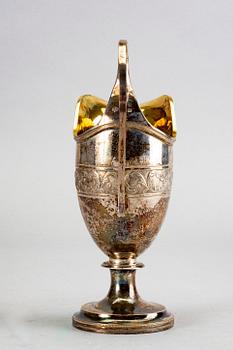 AN AUSTRIAN-HUNGERY EMPIRE SILVER JAR, FIRST HALF OF 19TH CENTURY.