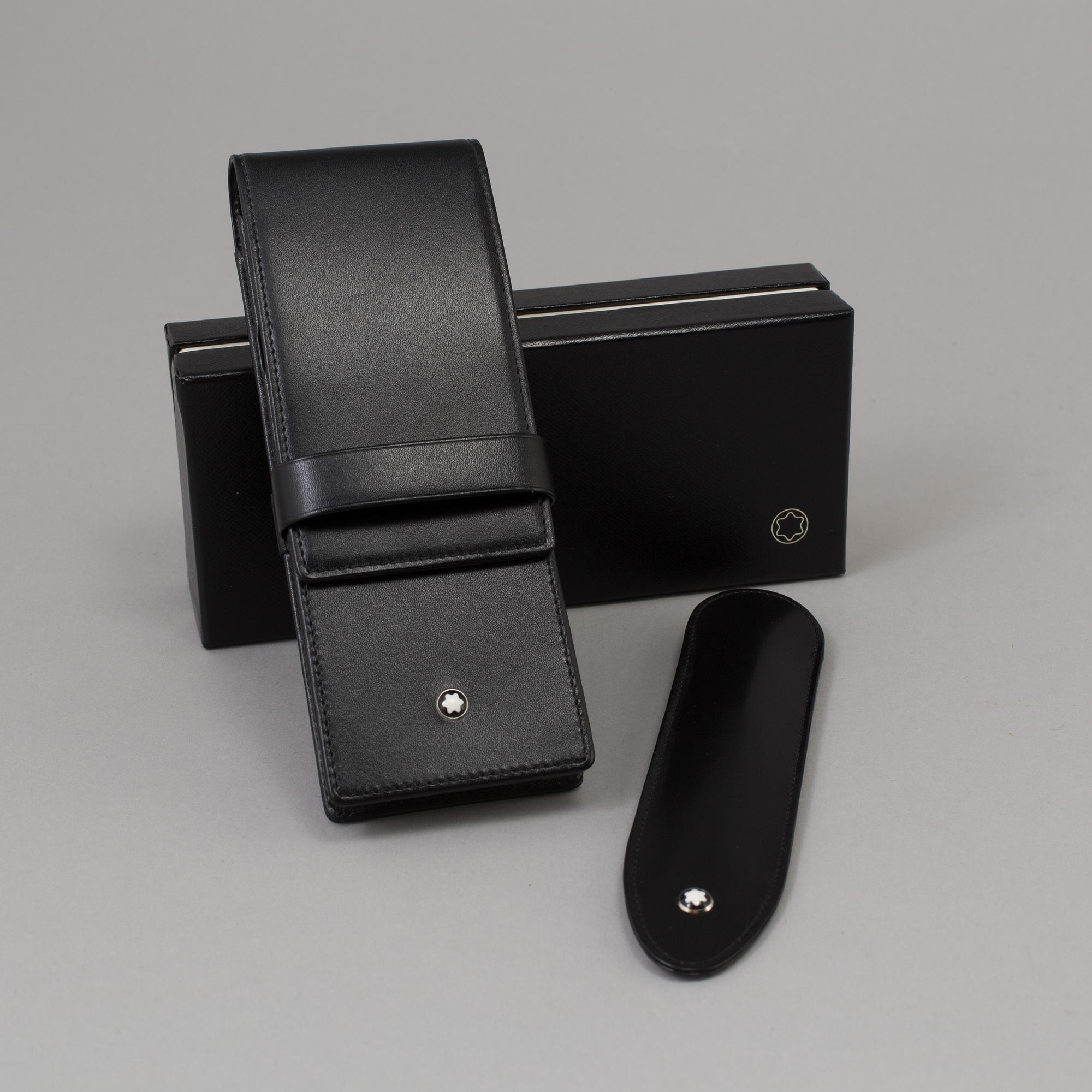 2 pen cases, Mont Blanc.