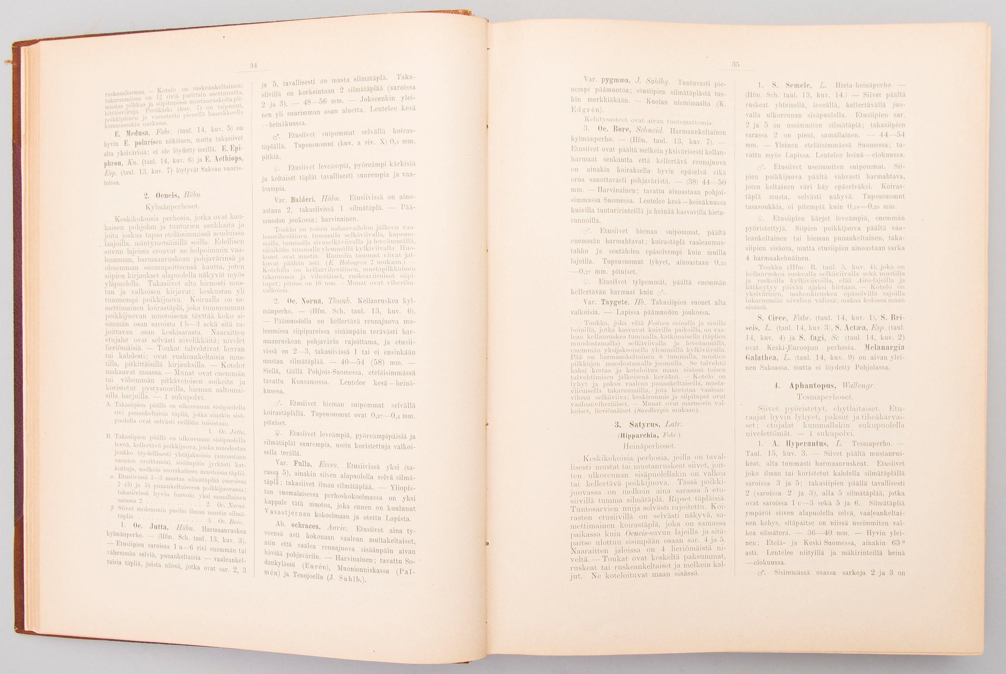 Four books about butterflies in Sweden, Finland and former Soviet Union. 1900-2003.