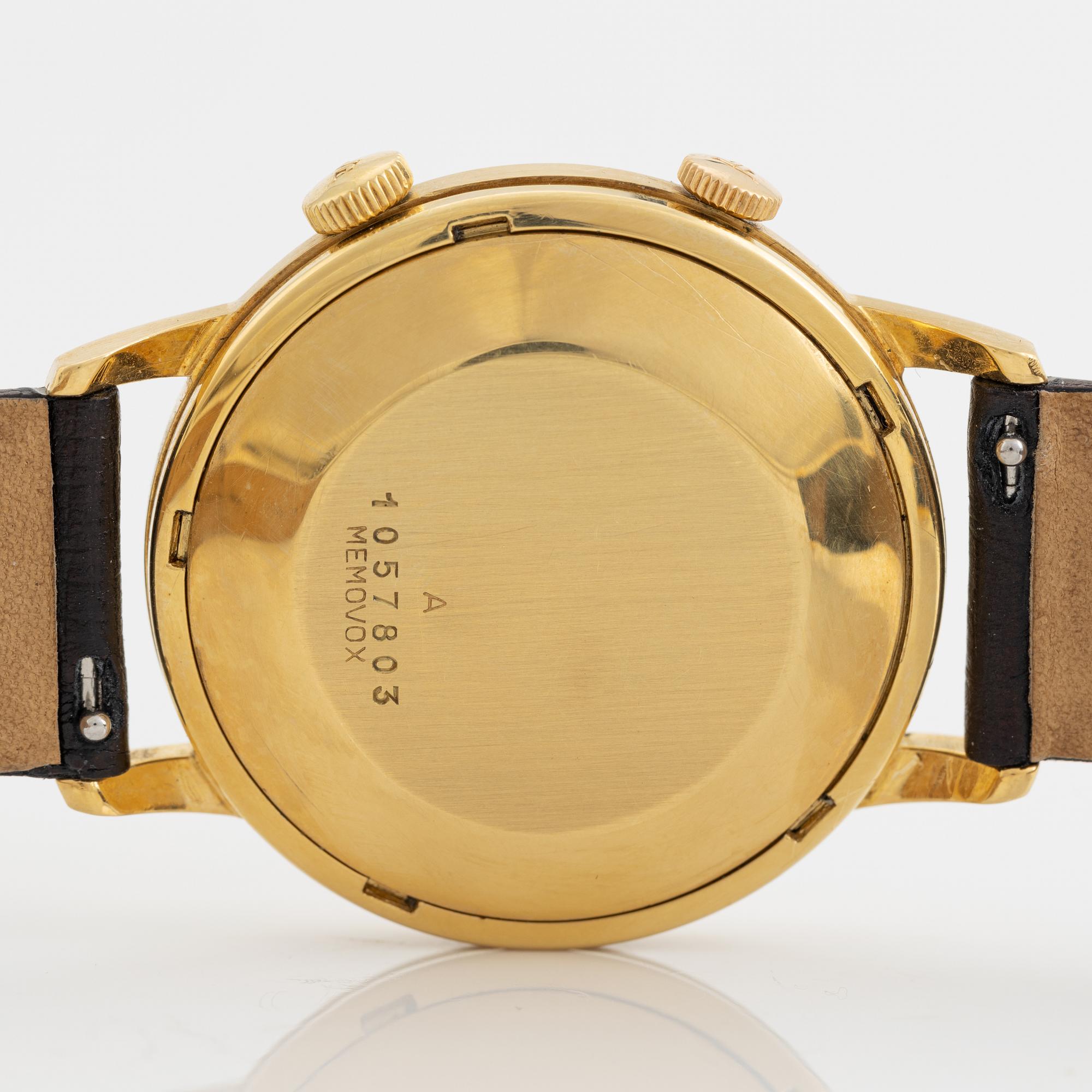 Jaeger-LeCoultre, Memovox, wristwatch, 37 mm,