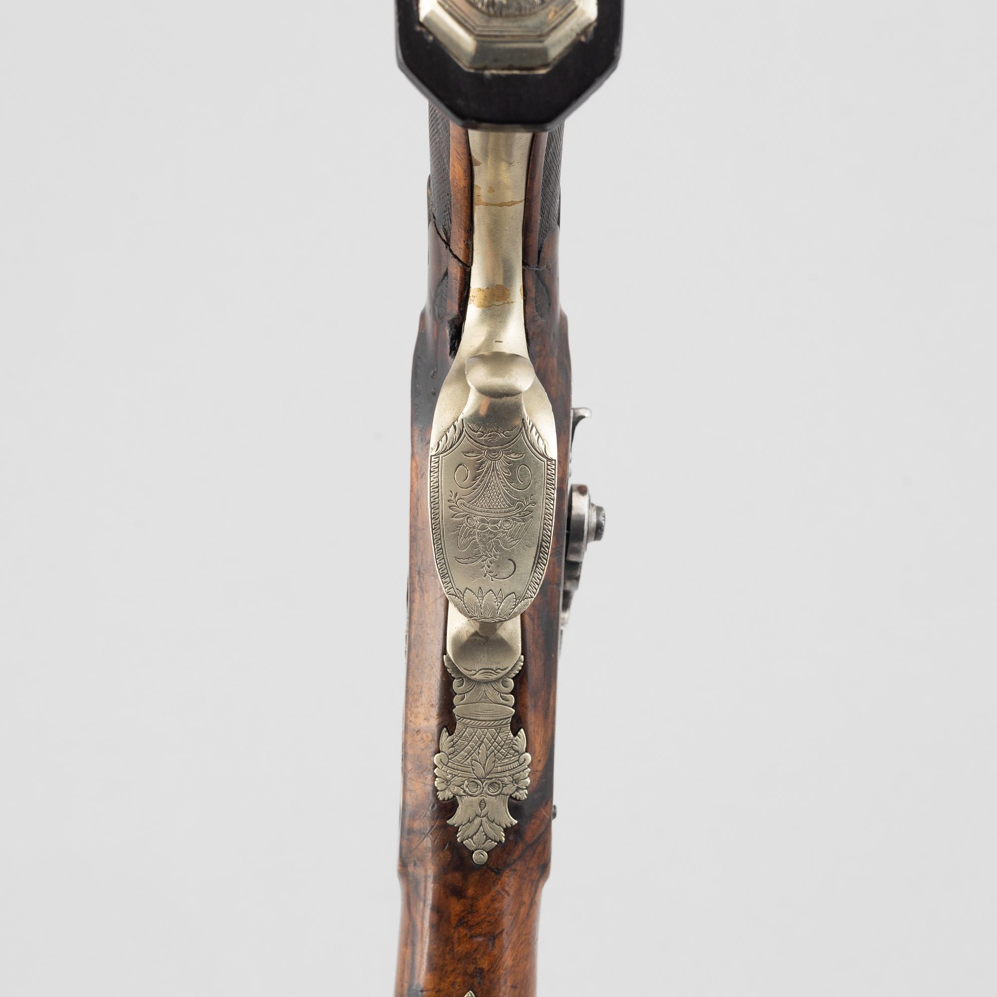 Percussion pistols, a pair, H. Sturm & G. Noack in Suhl.