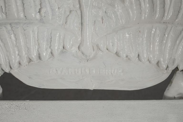 TRÄDGÅRDSFÅTÖLJER, ett par, Byarum Bruk, aluminium. 1900-tal.