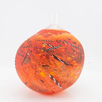 Bertil Vallien, Vase signed, Kosta Boda.