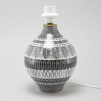 A table lamp designed for Upsala-Ekeby, from the series "Grafika".