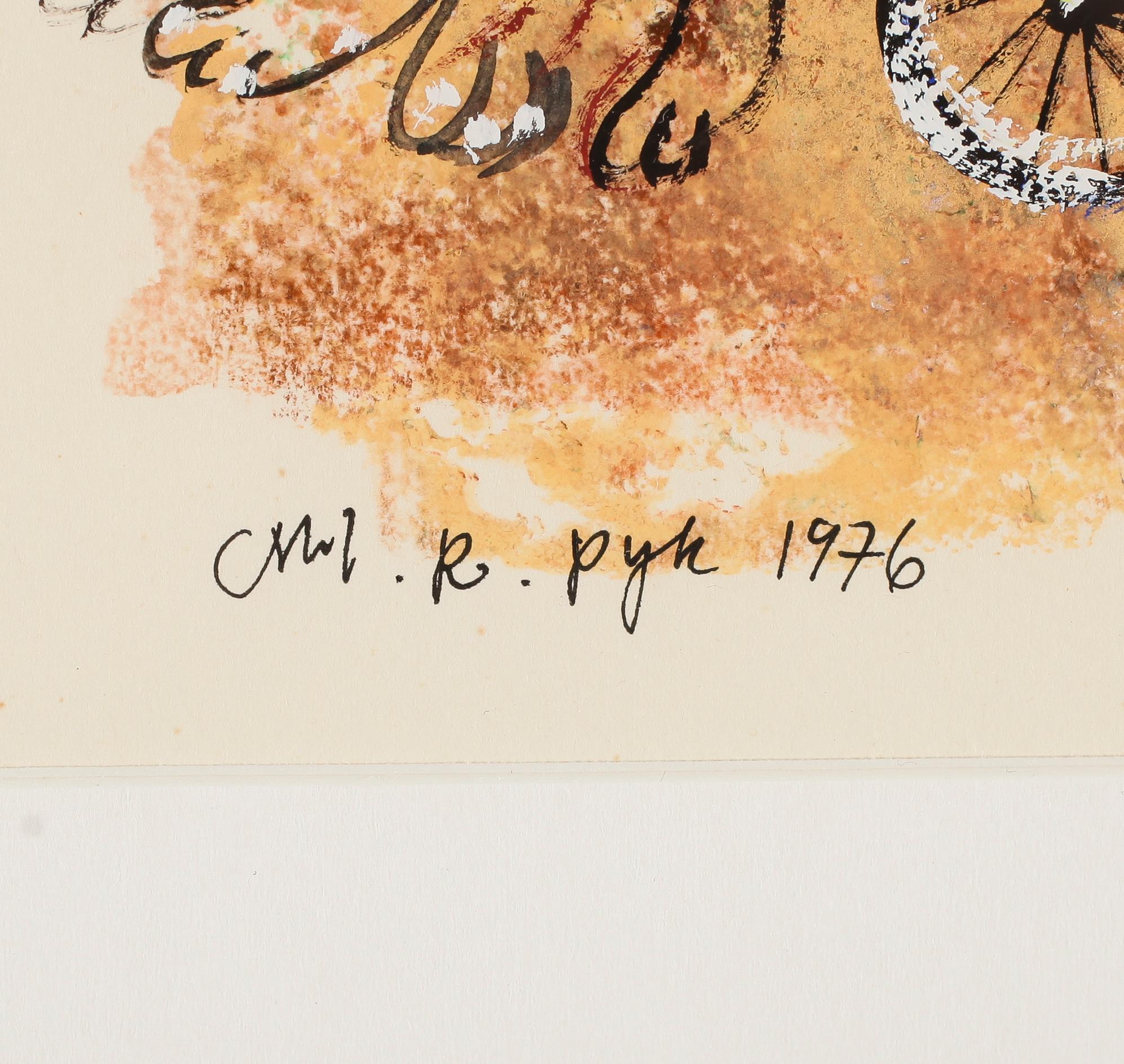MADELEINE PYK, gouache, signerad och daterad 1976.