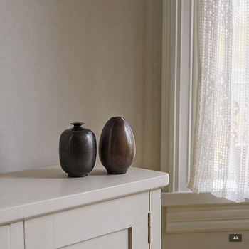 Berndt Friberg, two vases, Gustavsberg Studio.