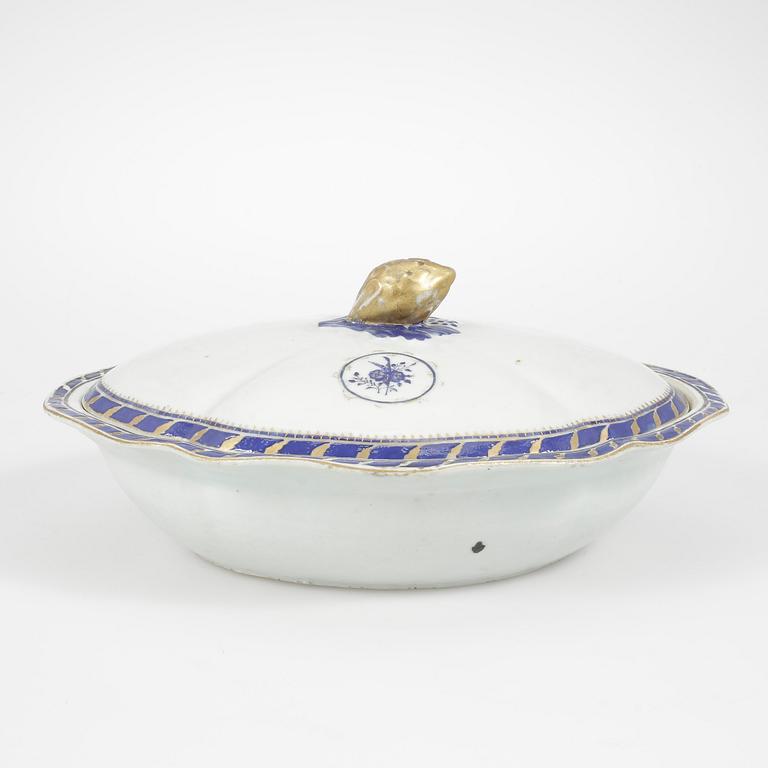 LOCKKAROTT, kompaniporslin, Kina, 1700-tal.