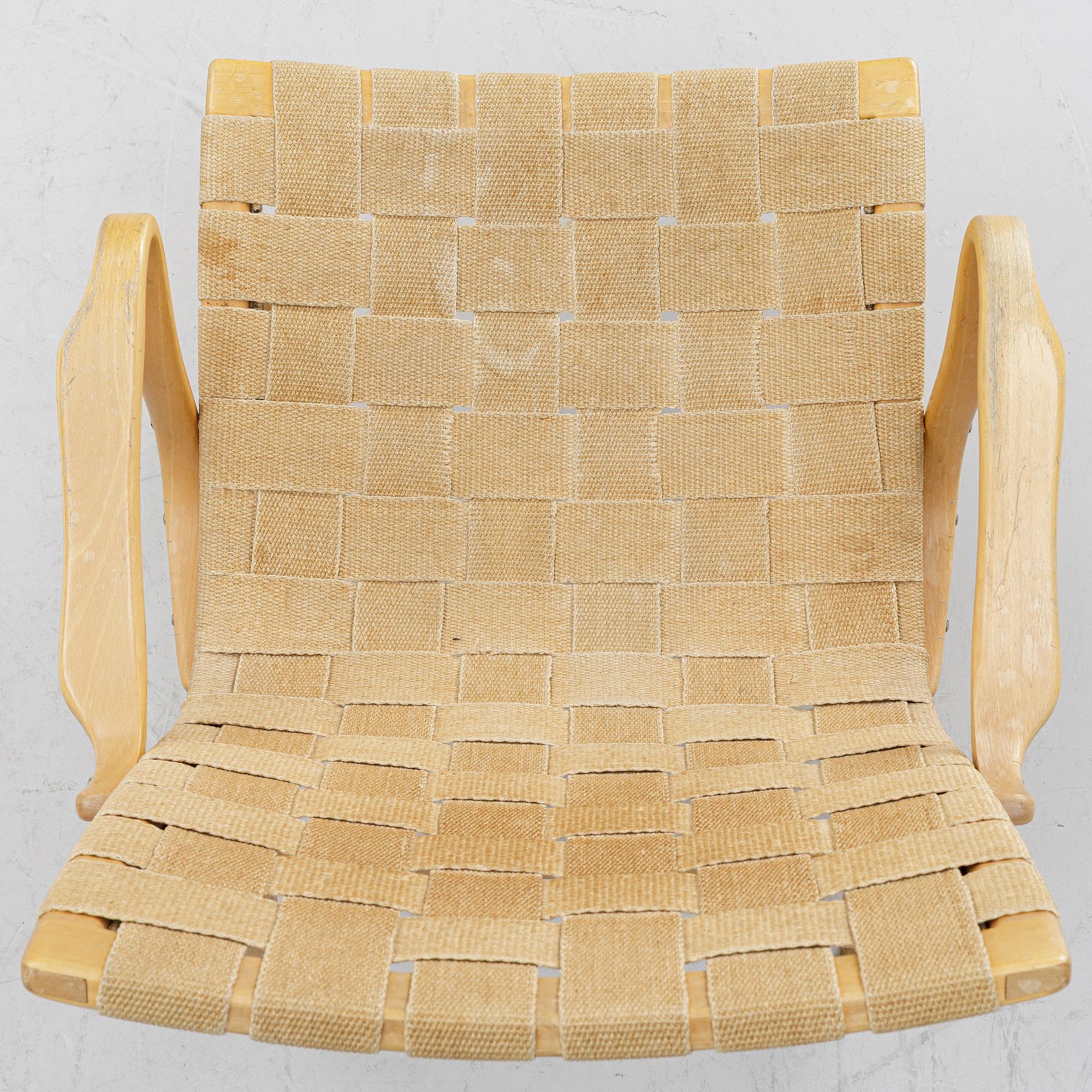 Bruno Mathsson, Armchair, "Eva", Firma Karl Mathsson, Värnamo, Sweden 1972.