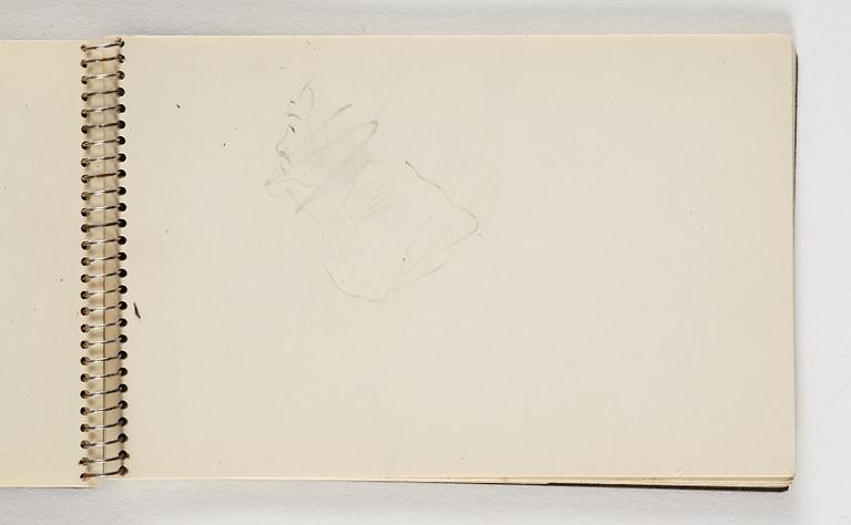 Lotte Laserstein, 10 små skissblock med teckningar.