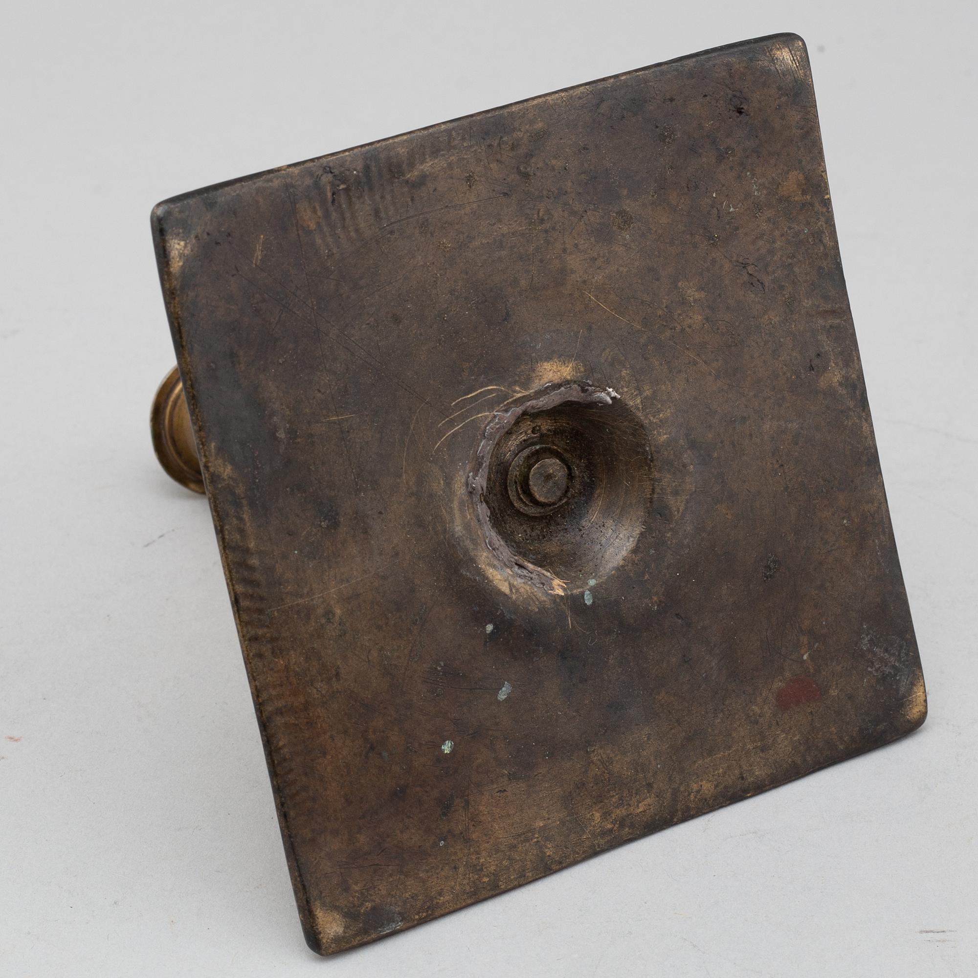 LJUSSTAKE, brons, 1600-tal.