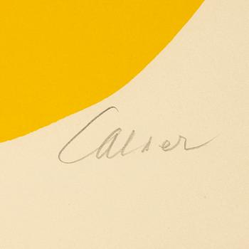 Alexander Calder, a color lithograph from "La Mémoire Élémentaire", signed and numbered 21/100.