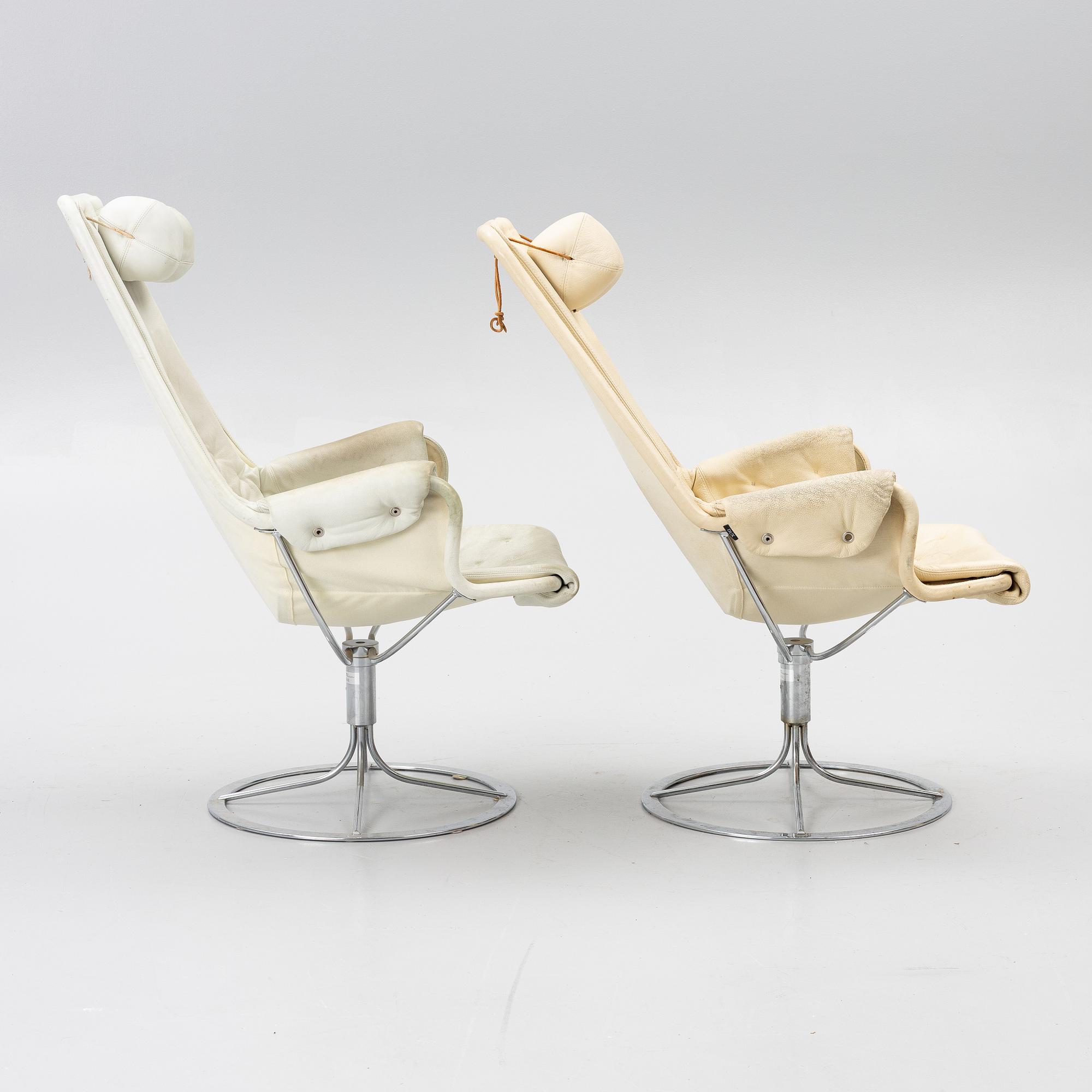 Bruno Mathsson, fåtöljer, ett par, ”Jetson”, Dux, 1900-talets andra hälft.