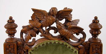 STOLAR, ett par, nyrenässans, 1800-talets andra hälft.