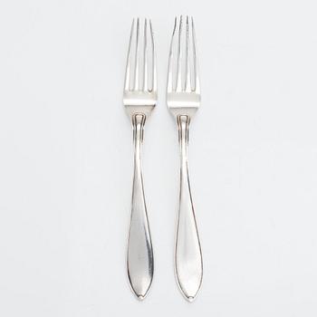 Silver cutlery, 25 pcs, model 'Svensk spets', Luleå and Stockholm  1925-45.