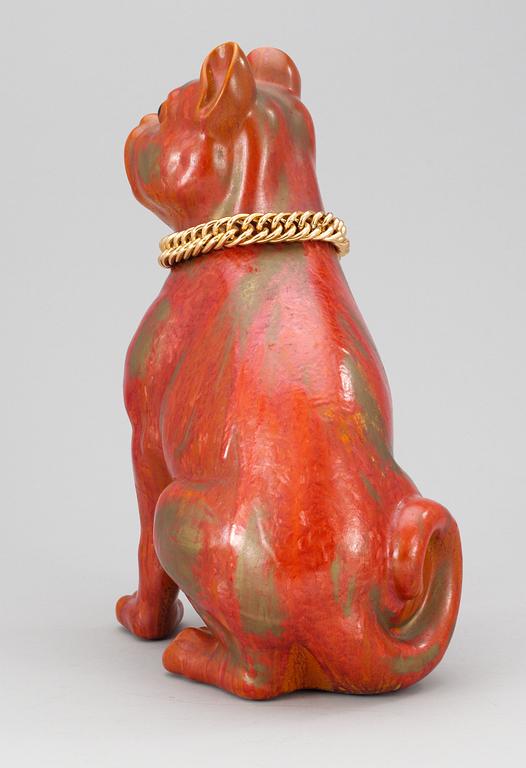 A Piero Fornasetti "Carlino" porcelain dog, Milan, Italy, 1950's.