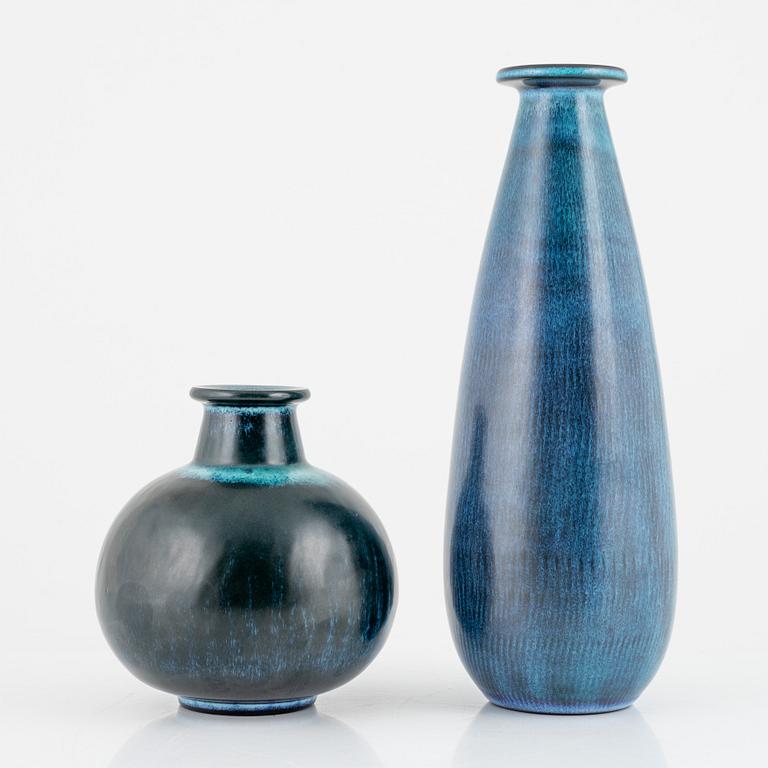 Gunnar Nylund, two stoneware vases, Nymølle, Denmark.