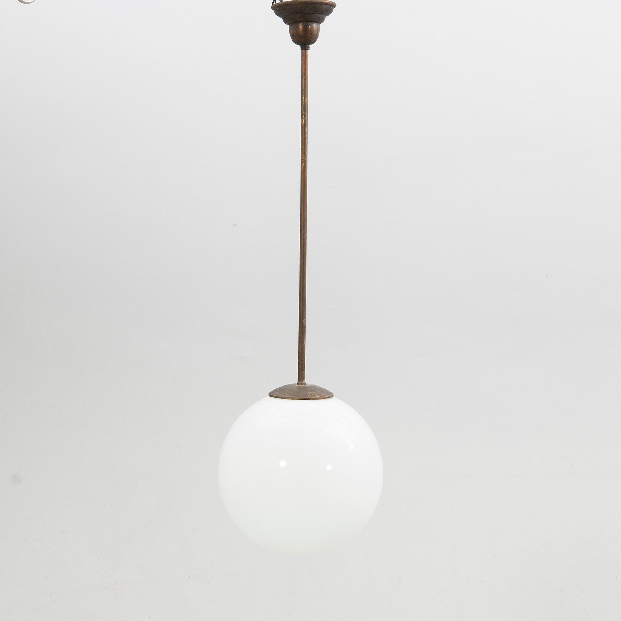 Ceiling lamp Functionalism 1940s.