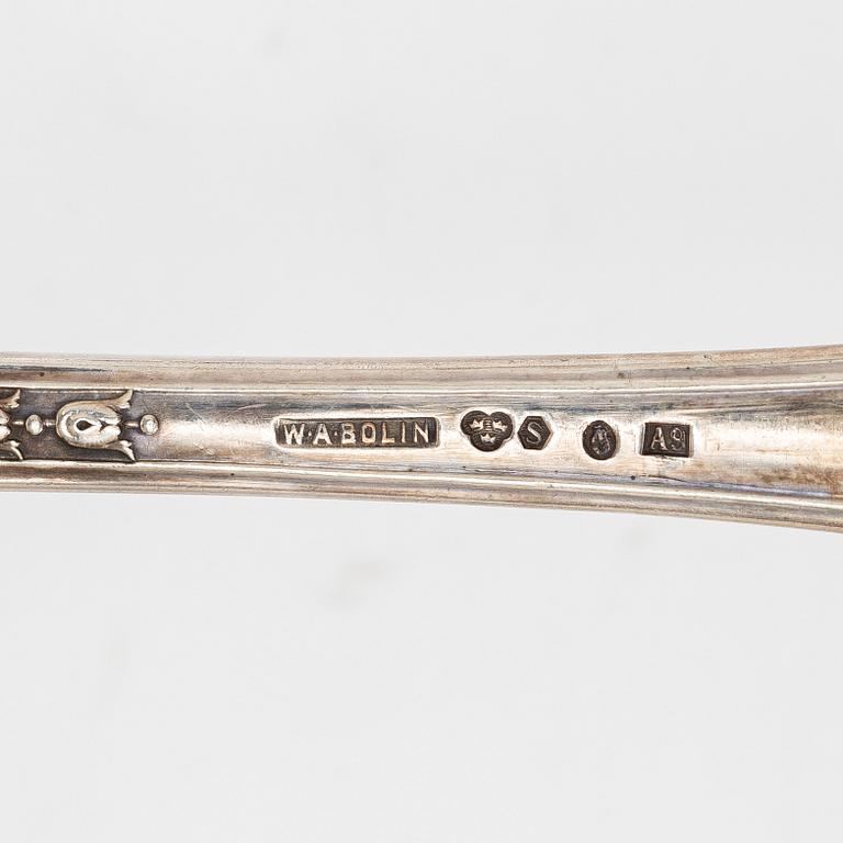 Cutlery, 17 pieces, silver.