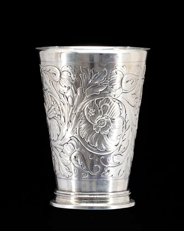 BÄGARE, silver. Barockstil. GAB, Stockholm 1937. Vikt ca 260 g.