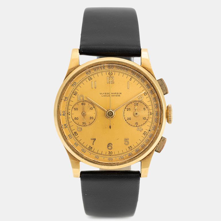 Ulysse Nardin, Locle Suisse, chronograph, ca 1945.