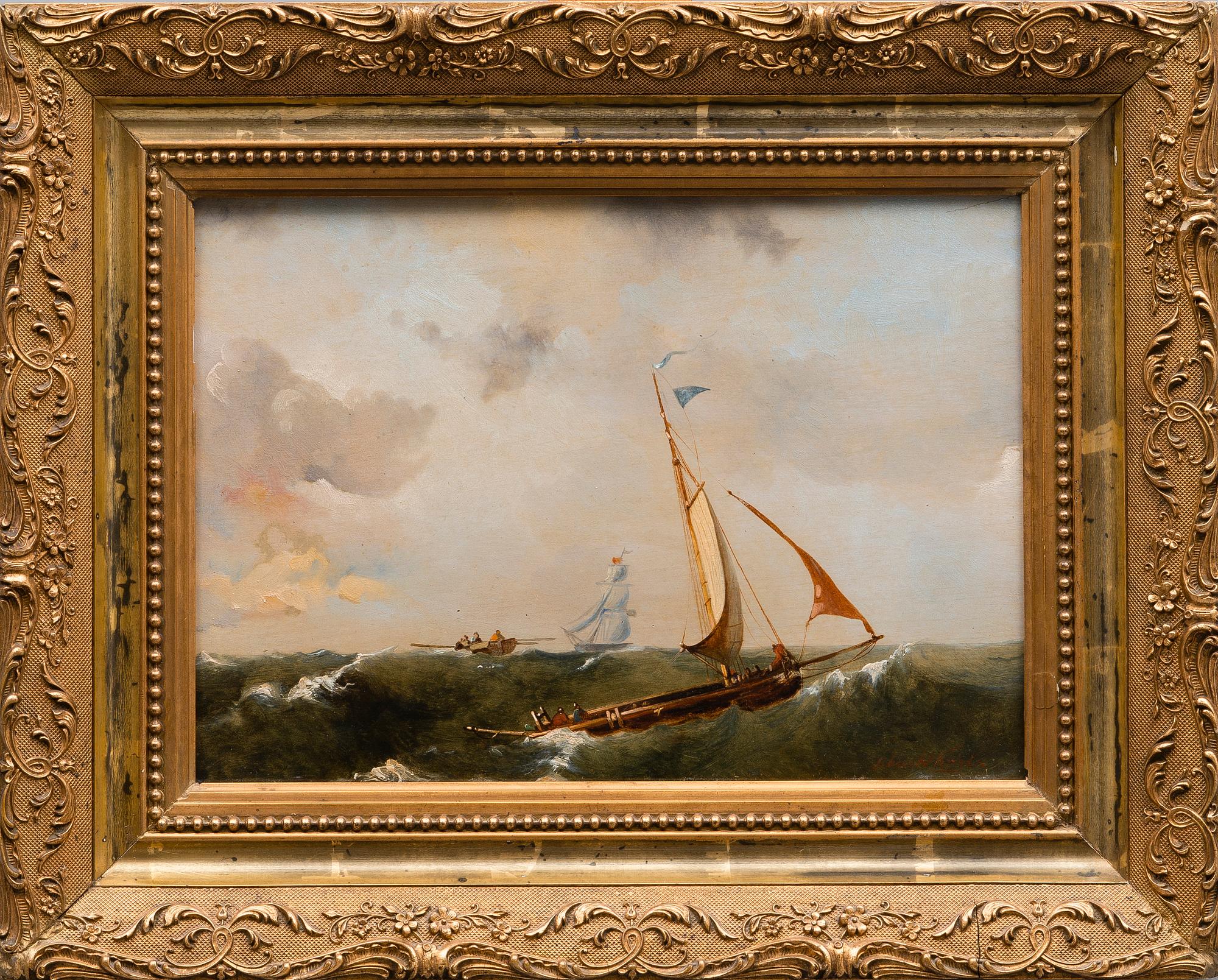 UNIDENTIFIED ARTIST, oil on board. Undistinct signature, W. Kohl.