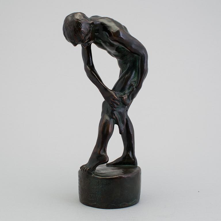 TORE STRINDBERG, bronze sculpture, signed. Height 25.5 cm.