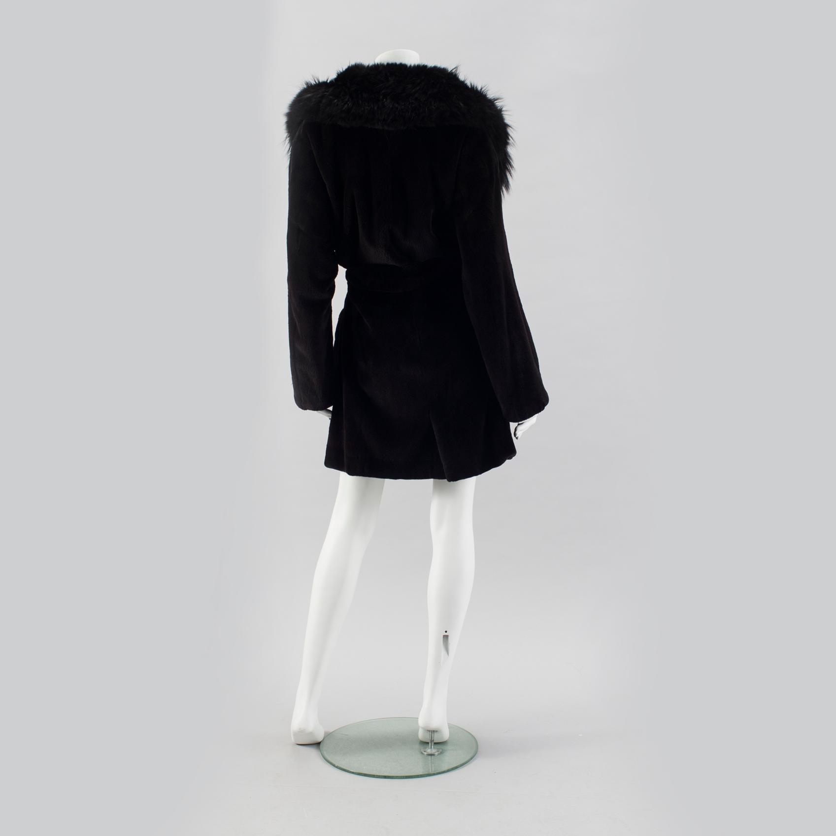 GIANFRANCO FERRE, fur coat.