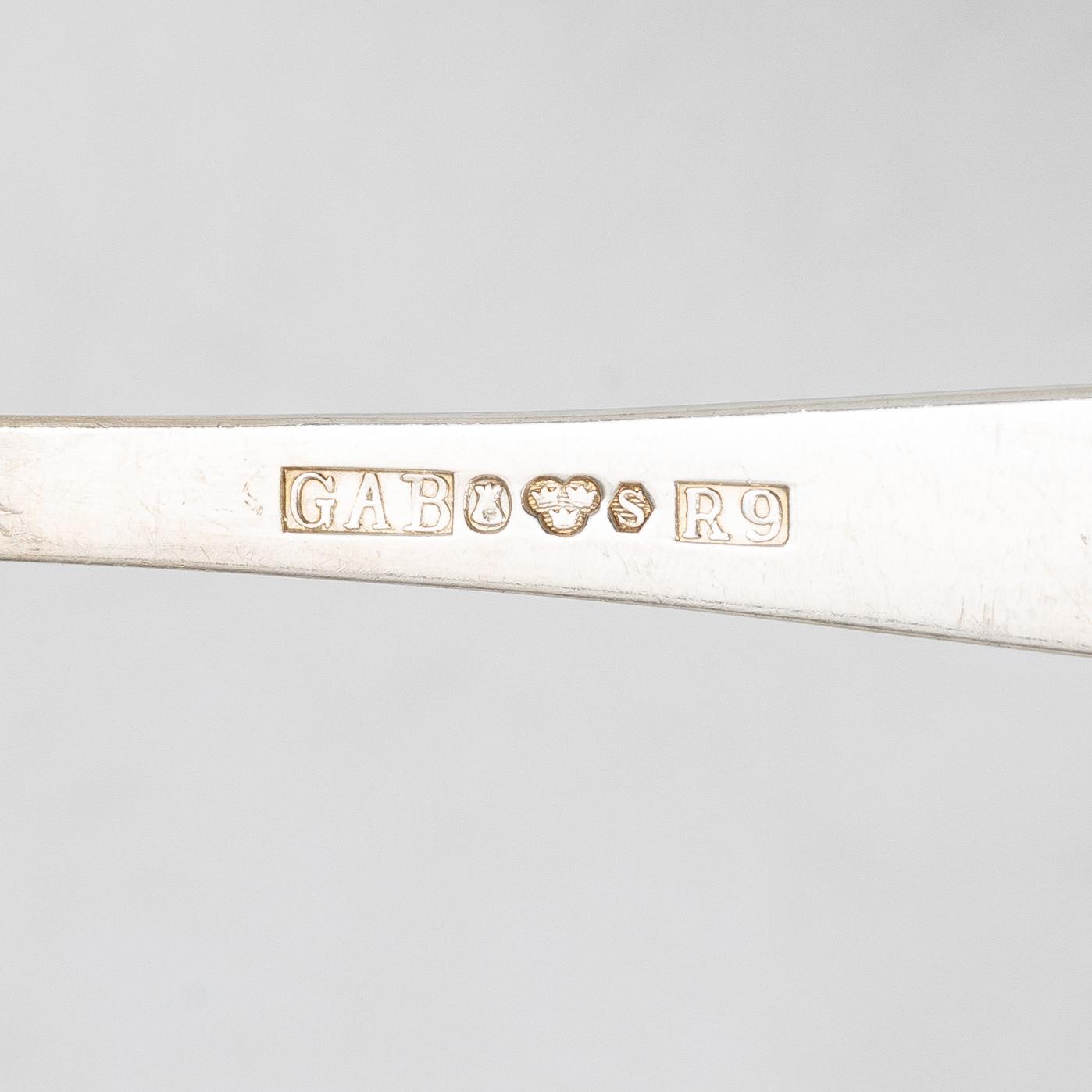 Jacob Ängman, Silver cutlery parts, "Rosenholm", GAB, including Stockholm 1967 (31 pieces).