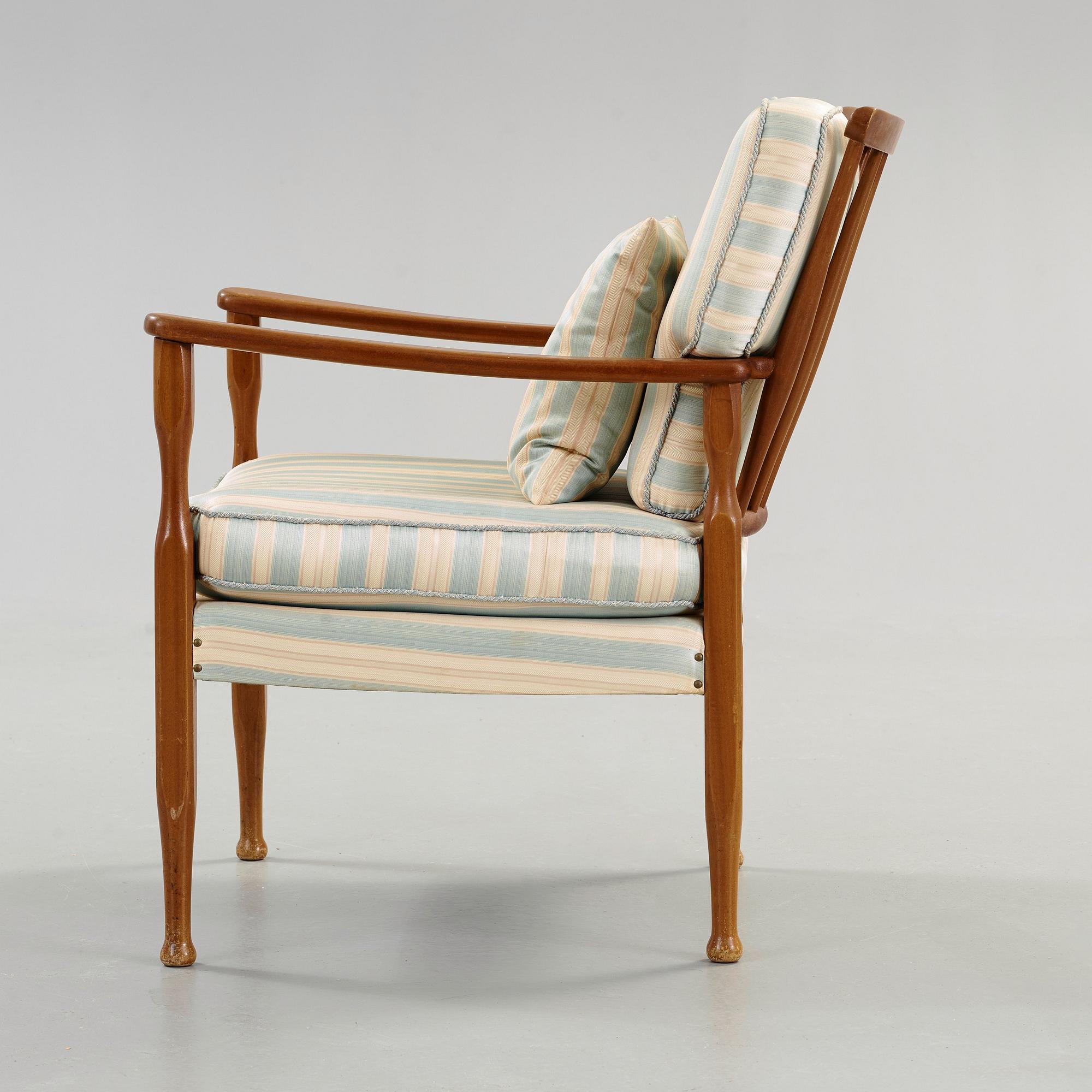 JOSEF FRANK, fåtölj, Firma Svenskt Tenn, sannolikt 1940-50-tal.