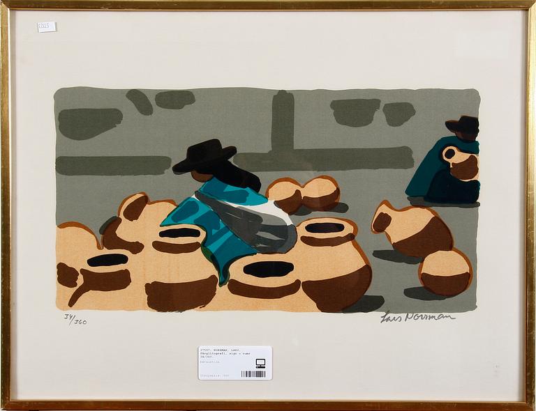 NORRMAN, LARS, färglitografi, sign o numr 34/360.