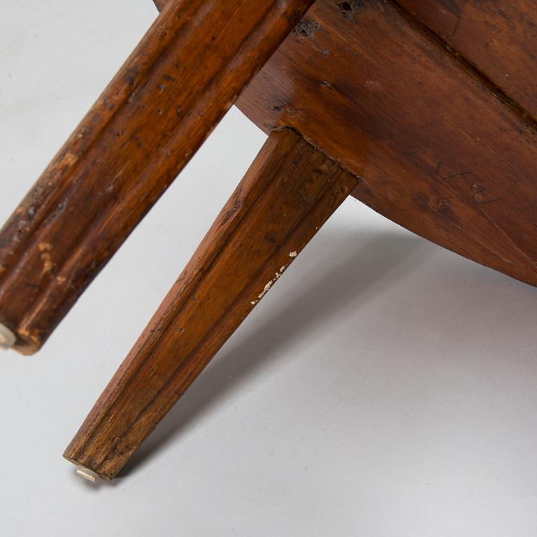 Bord/stol, allmoge, märkt 1841.