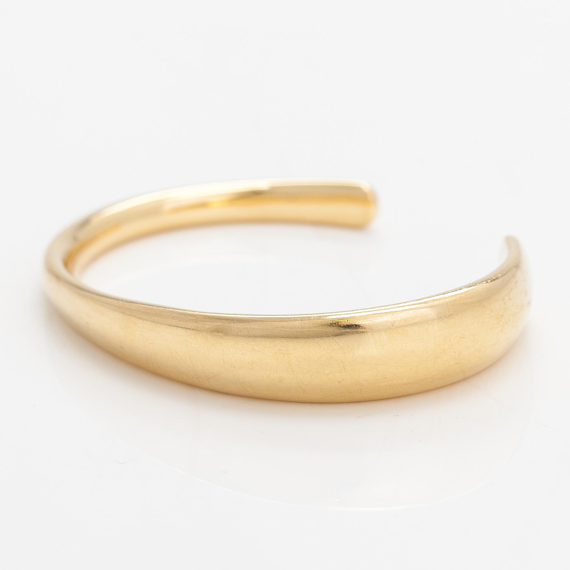 Georg Jensen, An 18K gold bracelet "Curve", model 1640.