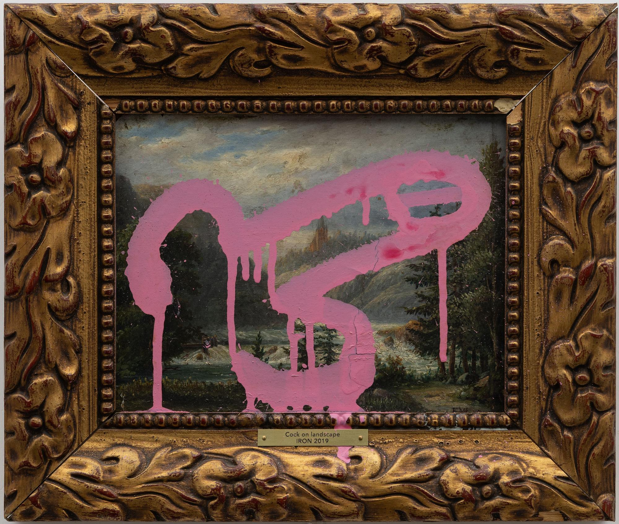 Iron, "Cock on landscape".