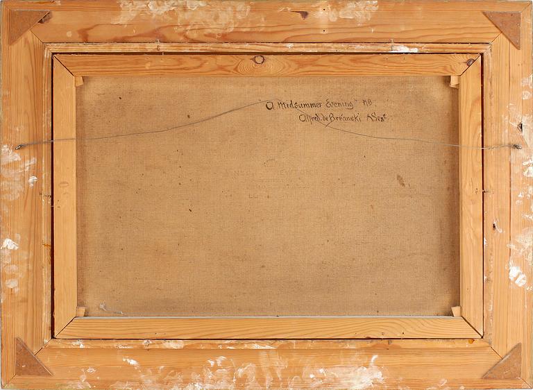 ALFRED DE BREANSKI. olja på duk. Sign Alfred de Breanski.