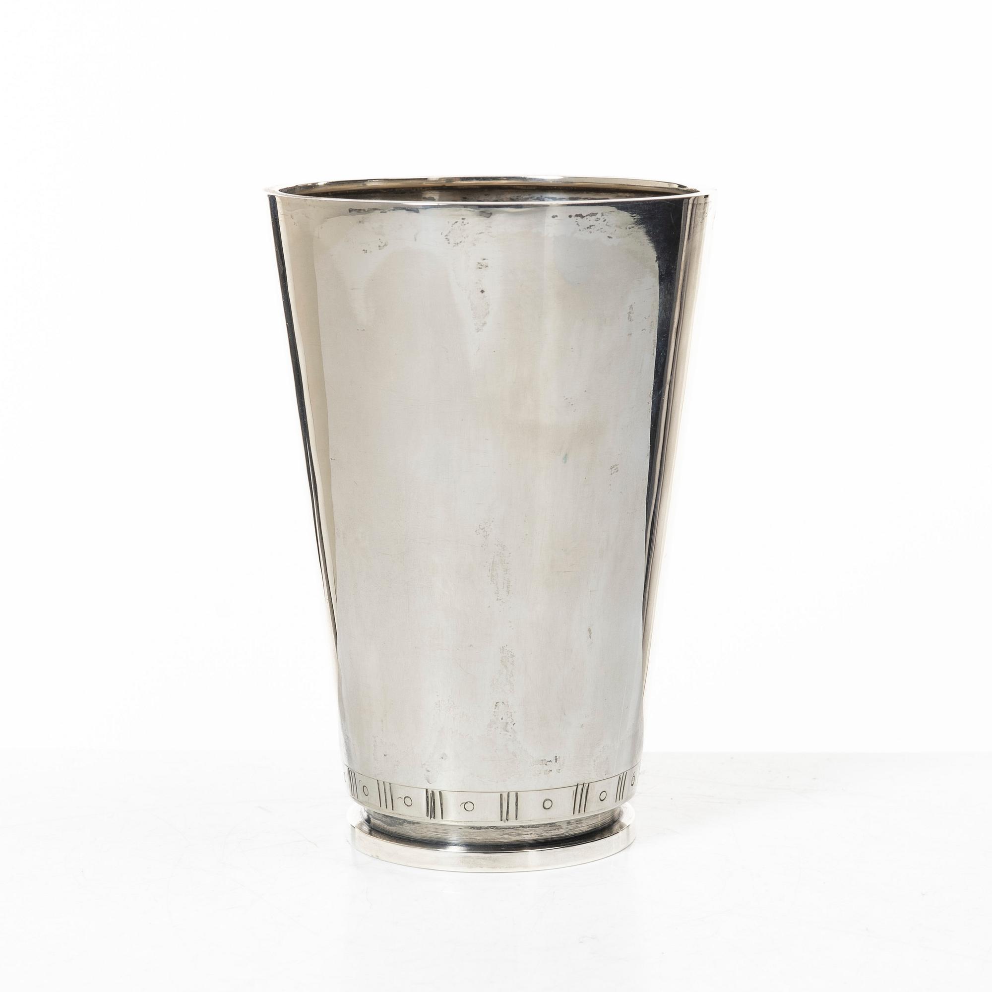 A Swedish silver beaker, mark of Sven Carlman, company CF Carlman, Stockholm 1964.