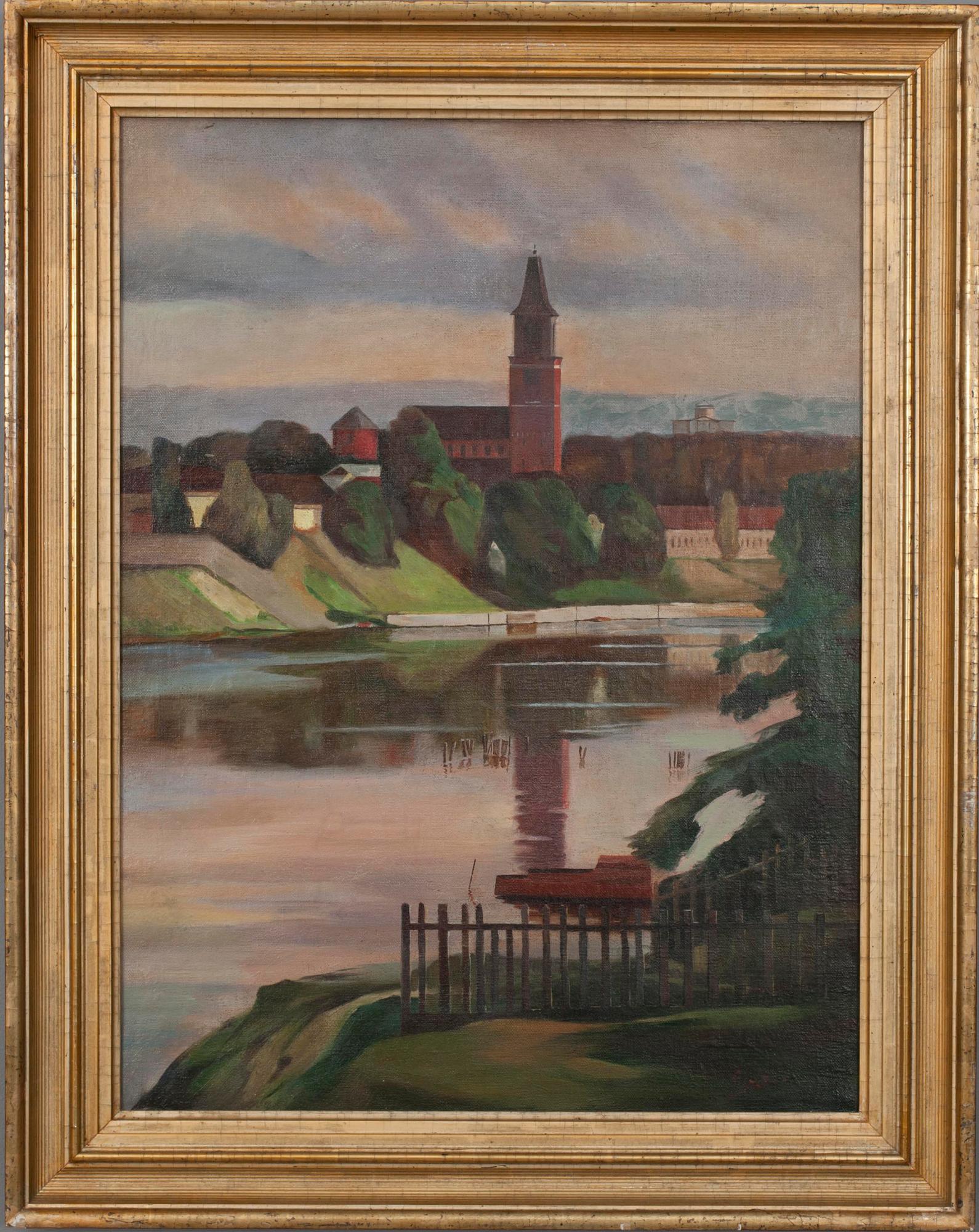 OSKAR SAXELIN, olja på duk, sign.