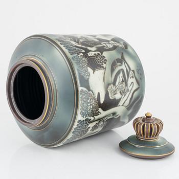 Gunnar Nylund, lockurna, "Flambé", stengods, Rörstrand.