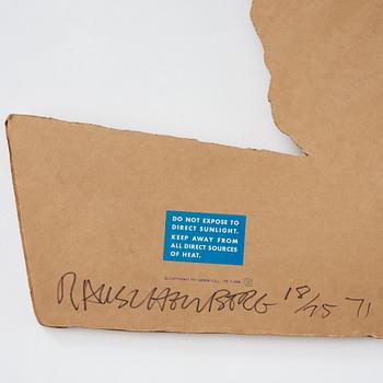 Robert Rauschenberg, Cardbird III from: "Cardbird series".