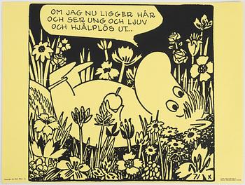 Tove Jansson, affischer, 6 st, Bull's Presstjänst, Art Work Shop.