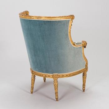 Bergère, Edward VII's inventory stamp (reign 1901-1910), England.