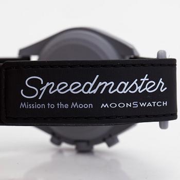 Swatch/Omega, MoonSwatch, Mission to the Moon, chronograph, wristwatch, 42 mm.