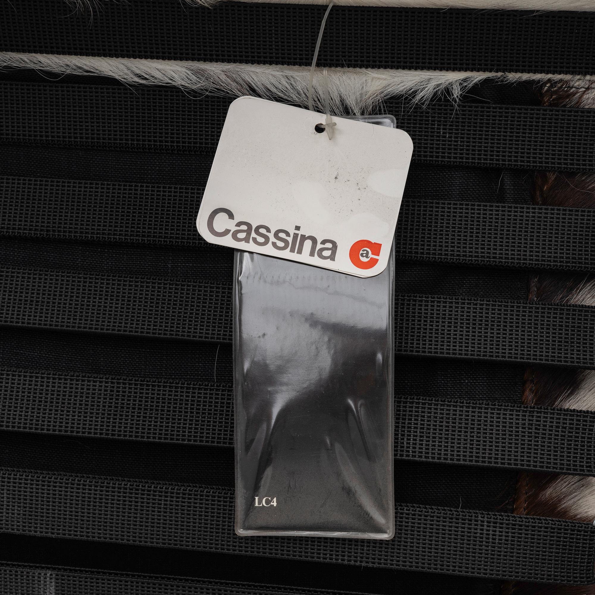 Charlotte Perriand & Le Corbusier, vilstol, "LC4", Cassina, Italien.