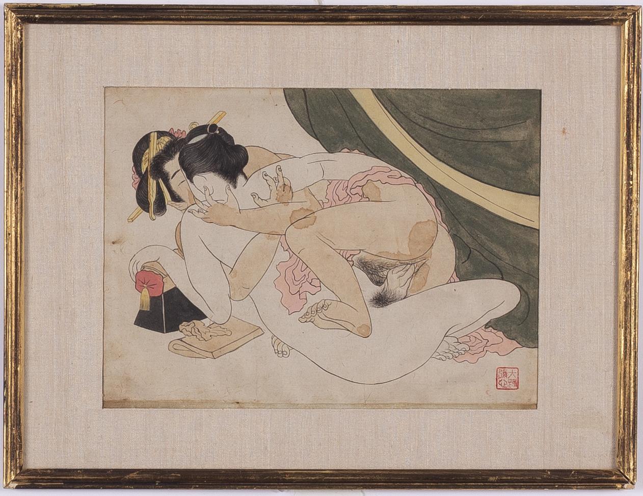 Unidentified artist, Erotic subject, known as Shunga.