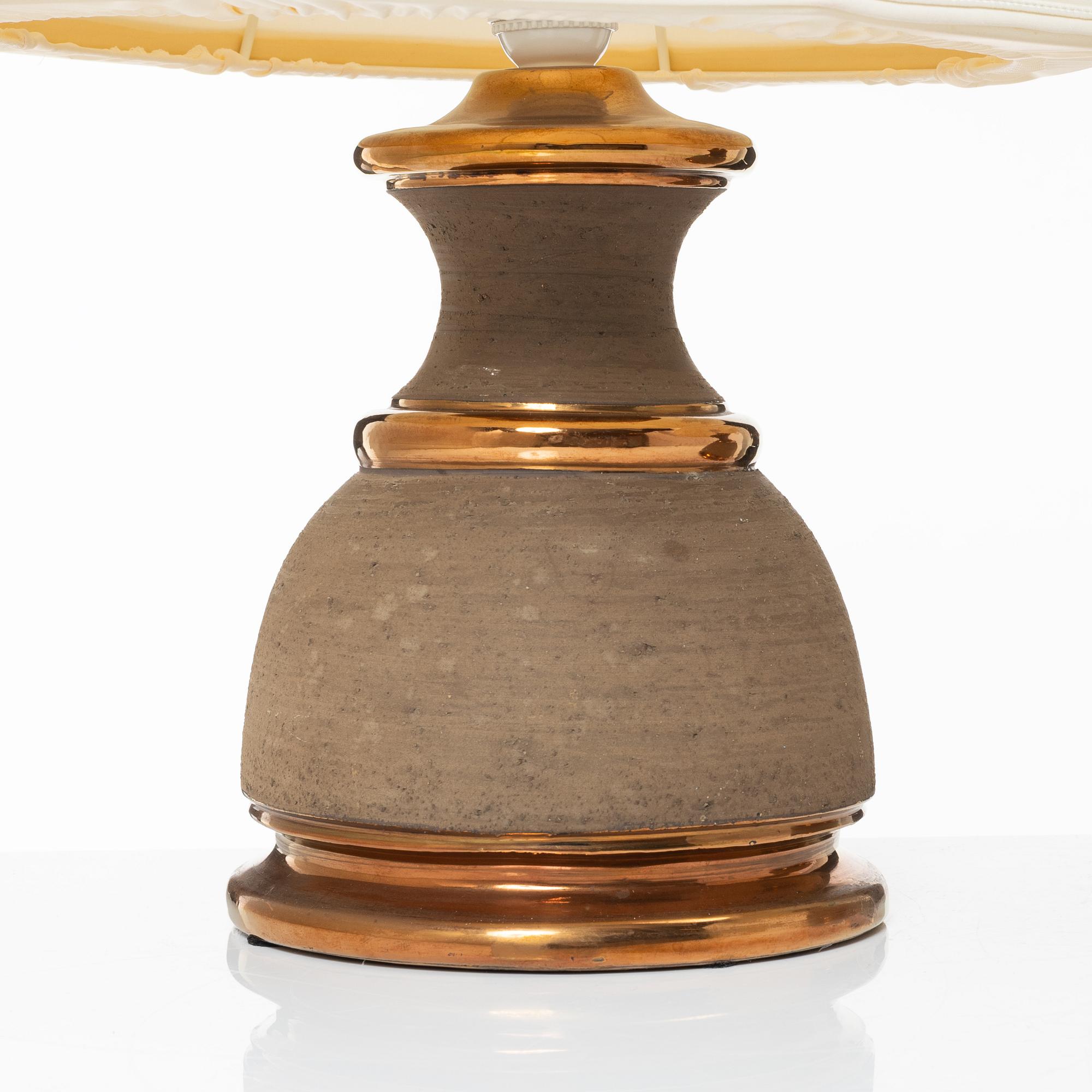 Bordslampor, ett par, Bitossi/Miranda, 1900-talets senare del.