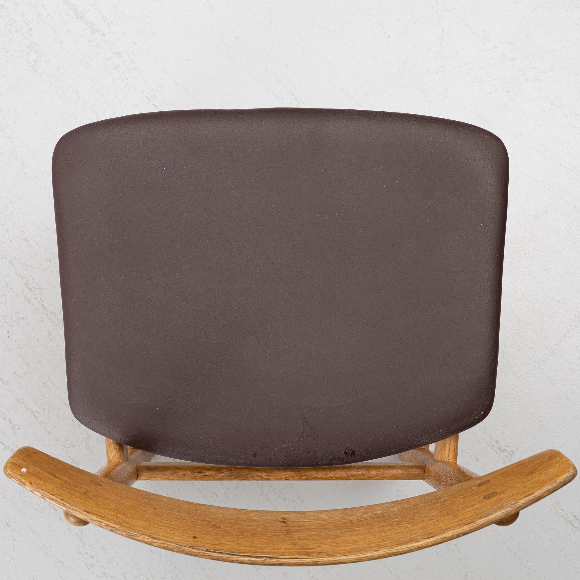 Børge Mogensen, four oak chairs, 'Öresund', Bra Bohag, Karl Andersson.